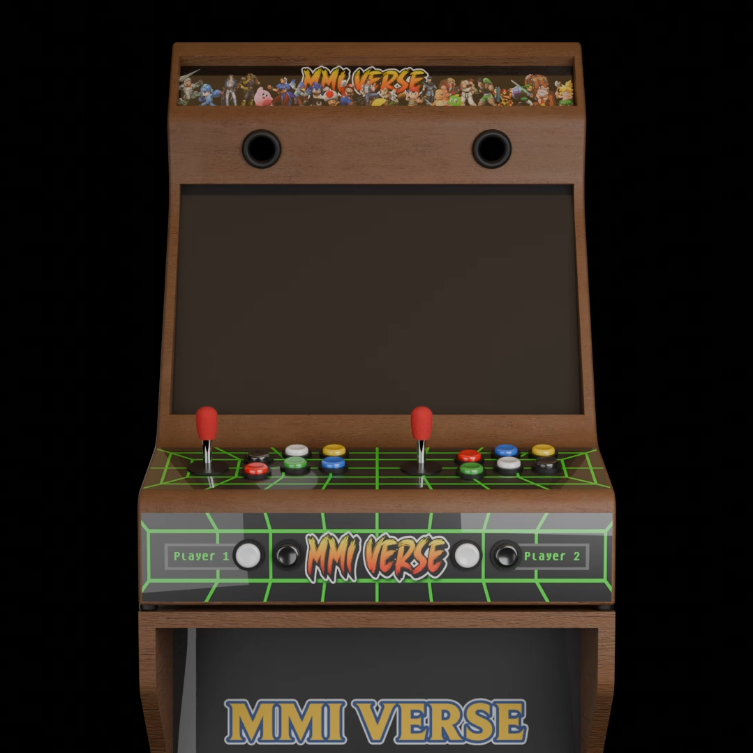 Borne d'Arcade modélisée en 3D