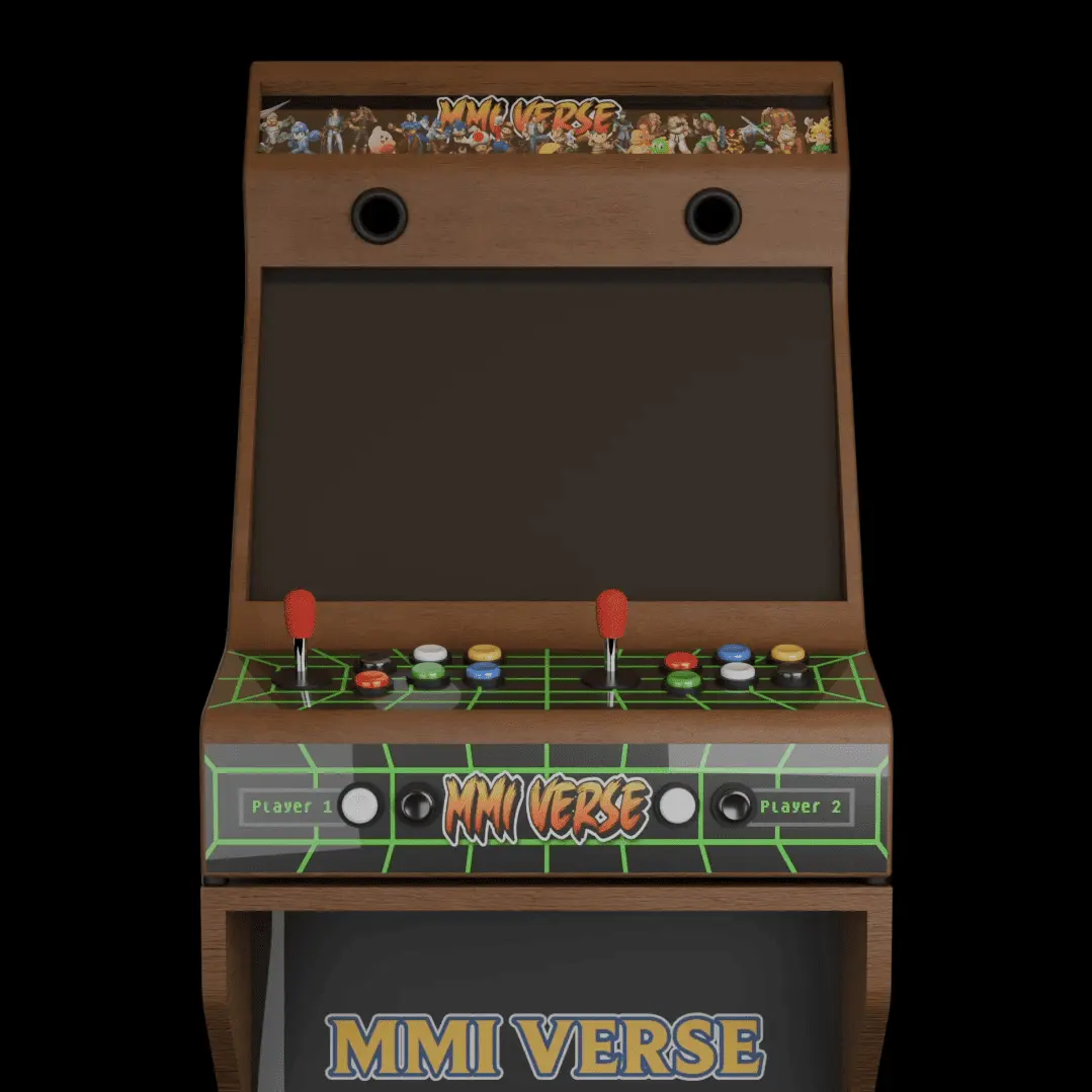 Borne d'Arcade modélisée en 3D